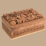 Walnut Wood Jewelry Carved Box