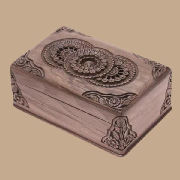 Handcrafted Jeweler Walnut Wood Box